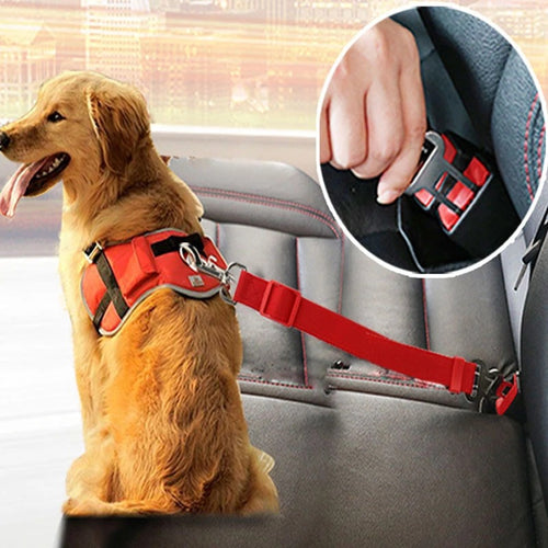 Adjustable Pet Cat Dog Car Seat Belt Pet Seat Vehicle Dog Harness Lead Clip